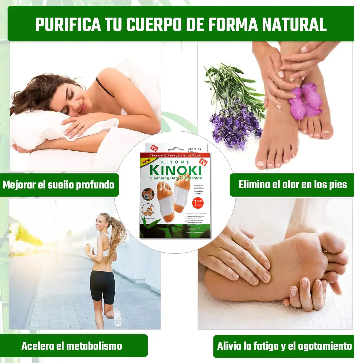 Parches Kinokis para pie