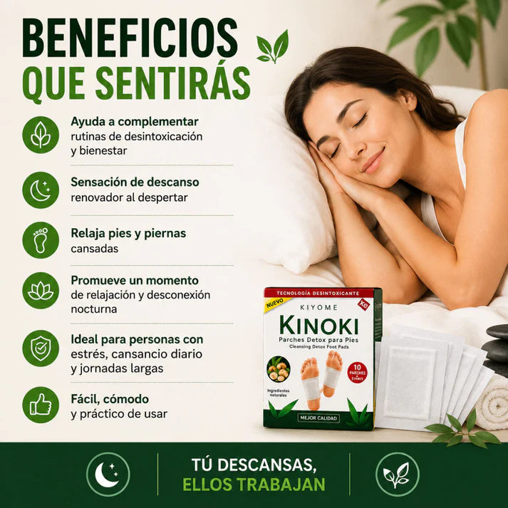 Parches Kinoki Desintoxicantes para Pies | Limpieza Natural y Bienestar Diario🌿
