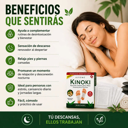 Parches Kinoki Desintoxicantes para Pies | Limpieza Natural y Bienestar Diario🌿