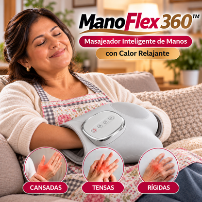 ManoFlex 360™ – Masajeador Inteligente de Manos con Calor Relajante