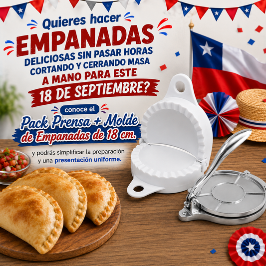 Pack Prensa + Molde de Empanadas