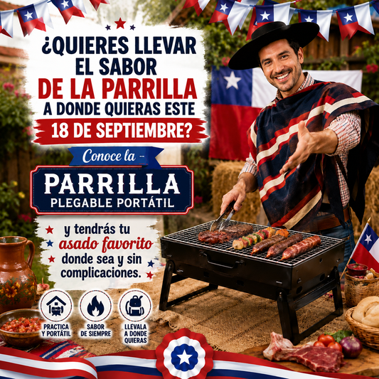 Parrilla BBQ Portátil Plegable35×24cm