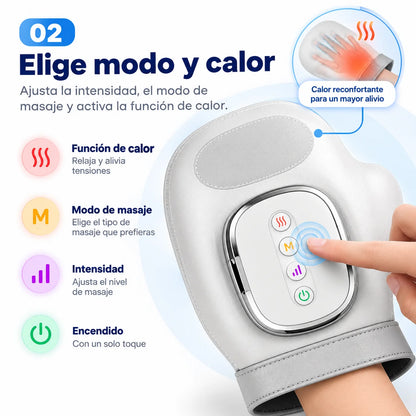ManoFlex 360™ – Masajeador Inteligente de Manos con Calor Relajante