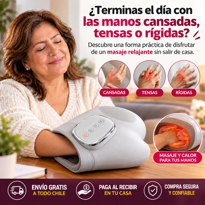 ManoFlex 360™ – Masajeador Inteligente de Manos con Calor Relajante