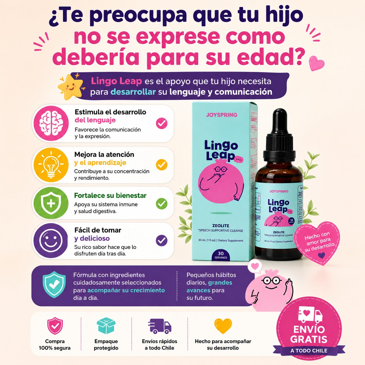 LINGO LEAP, pequeños pasos, grandes palabras